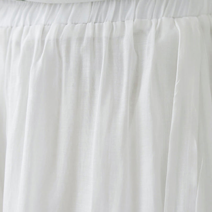 Buddha Stonesフラワー刺繍半袖Tシャツ ワイドレッグパンツ 2点セット