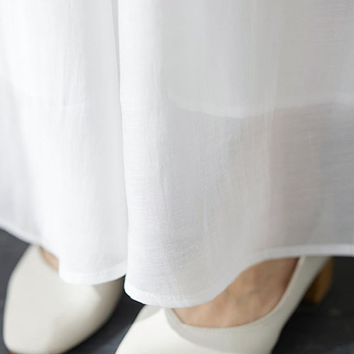 Buddha Stonesフラワー刺繍半袖Tシャツ ワイドレッグパンツ 2点セット