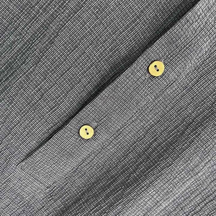 Buddha Stones夏 無地 メンズ 半袖 ボタンシャツ