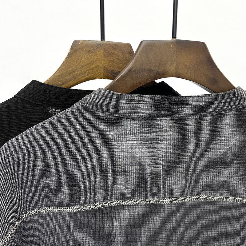 Buddha Stones夏 無地 メンズ 半袖 ボタンシャツ