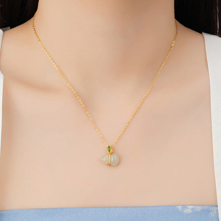 Buddha Stones925 スターリングシルバー 和田翡翠 瓢箪 豊穣のネックレスペンダント - image 4