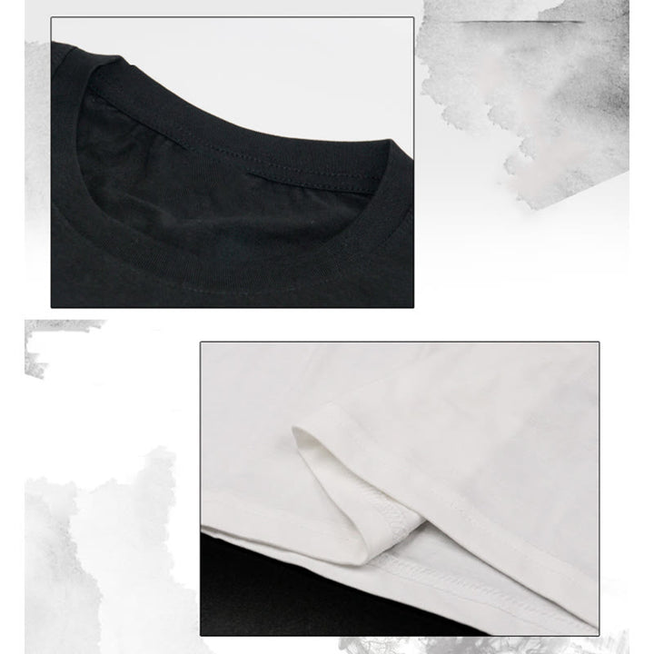 Buddha Stonesメンズ サマー ラウンドネック 半袖 陰陽 コットン Tシャツ - image 7