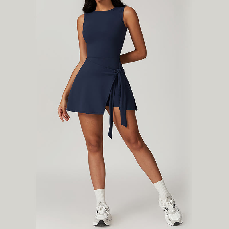 Buddha Stones無地 スポーツ テニス ヨガ レースアップ レディース スポーツドレス