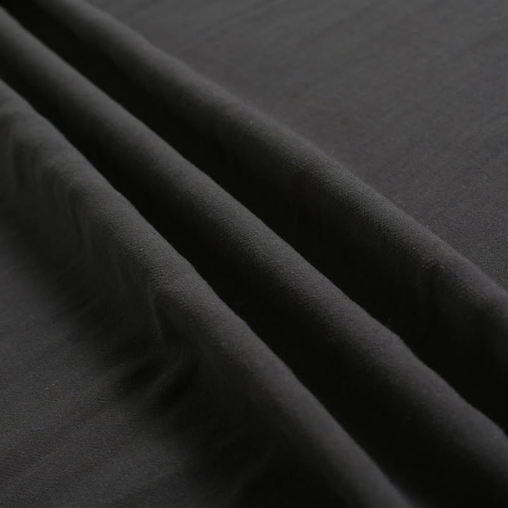 Buddha Stonesメンズ 無地 ラウンドネック 半袖 コットンリネン シャツ