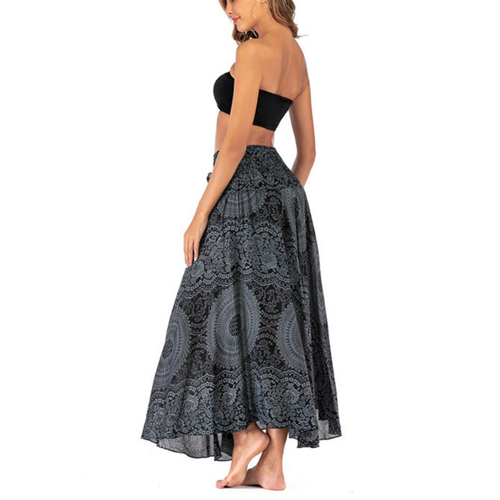 Buddha Stonesの2つのスタイルで着るボヘミアンコンパスローズフラワースカートドレス - image 47