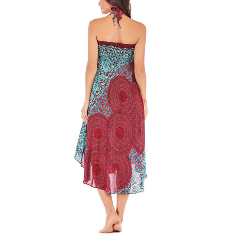 Buddha Stonesツースタイルウェア ボヘミアンコンパスローズフラワーレースアップスカートドレス - image 43