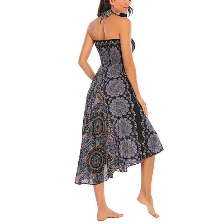 Buddha Stonesの2つのスタイルがボヘミアン曼荼羅フラワーレースアップスカートドレスを着る - image 35