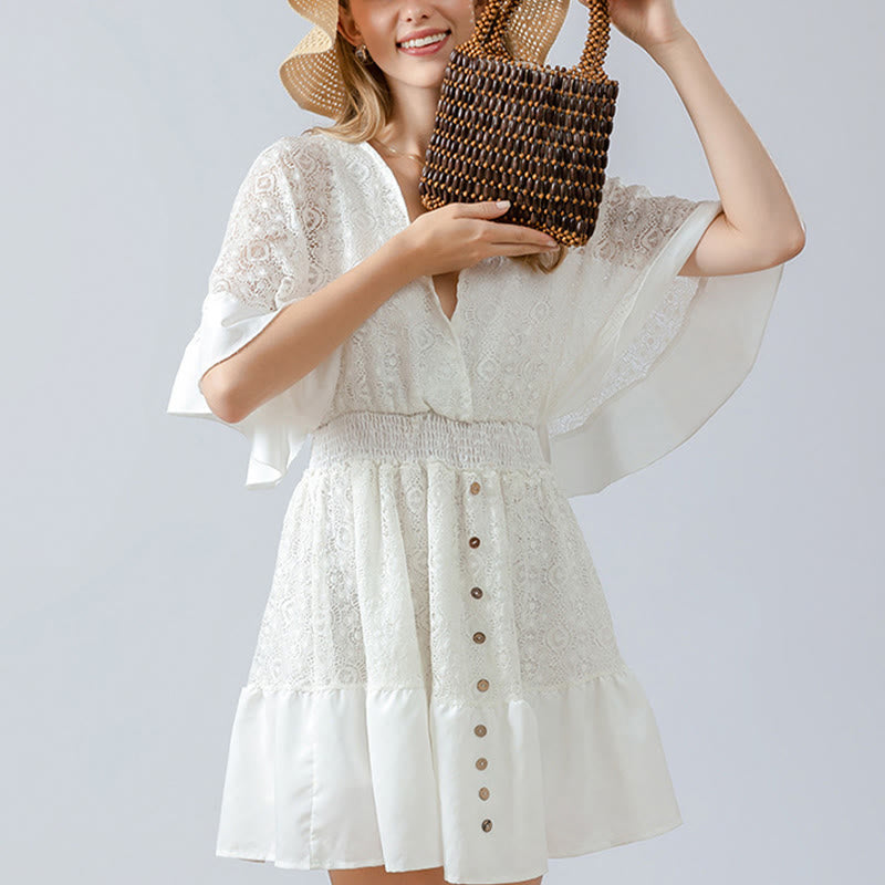 Buddha Stonesの手編み木製ビーズハンドバッグ