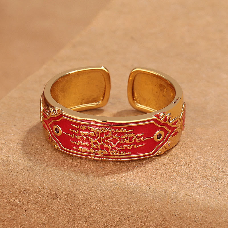 Buddha Stones五経銅製ヒーリングリング