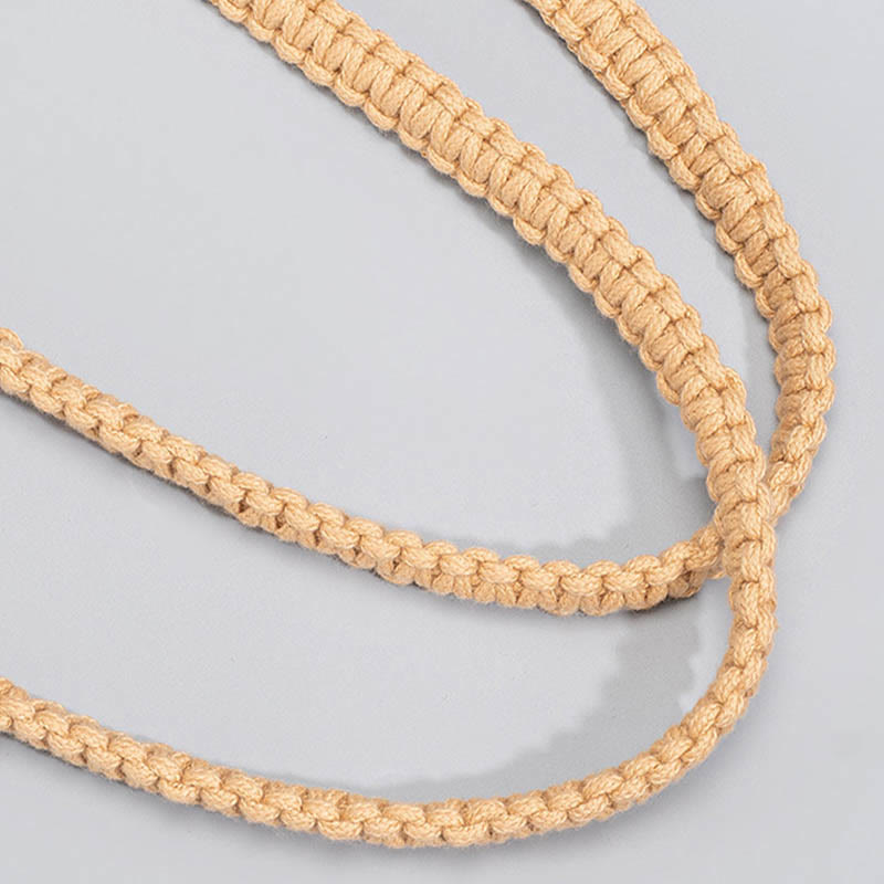 Buddha Stonesの手編みコットン糸ショルダーバッグハンドバッグ