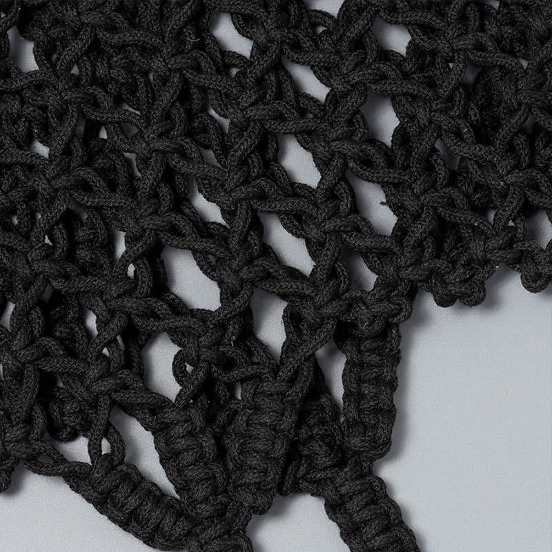 Buddha Stonesの手編みコットン糸ショルダーバッグハンドバッグ