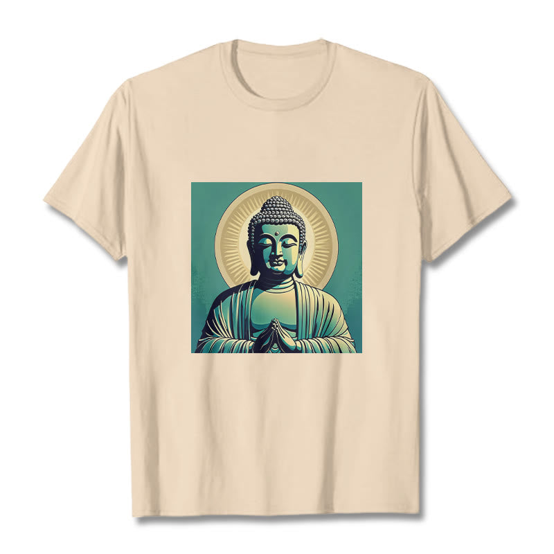 Buddha StonesオーラグリーンブッダTシャツ - ビスク - 2XL - image 10
