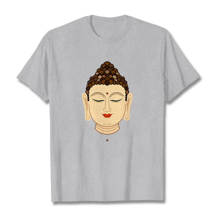 Buddha Stones瞑想仏陀Tシャツ - ライトグレー - 2XL - image 19
