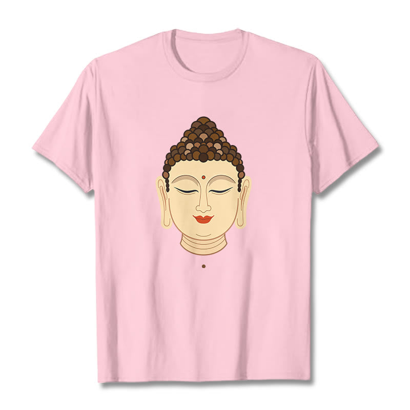 Buddha Stones瞑想仏陀Tシャツ - ライトピンク - 2XL - image 12