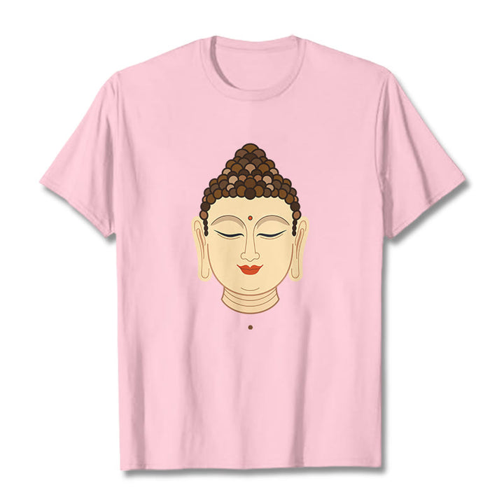Buddha Stones瞑想仏陀Tシャツ - ライトピンク - 2XL - image 12