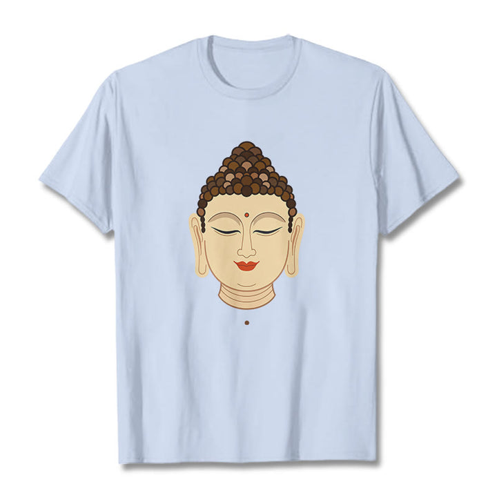 Buddha Stones瞑想仏陀Tシャツ - ライトシアン - 2XL - image 18