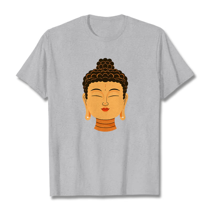 Buddha Stonesの祝福された瞑想仏陀Tシャツ - ライトグレー - 2XL - image 19