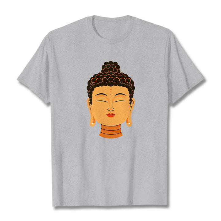 Buddha Stonesの祝福された瞑想仏陀Tシャツ - ライトグレー - 2XL - image 19