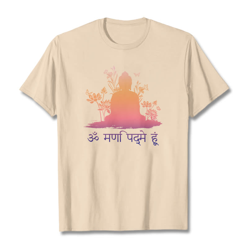 Buddha Stonesサンスクリット語 OM NAMAH SHIVAYA Tee Tシャツ - ビスク - 2XL - image 9