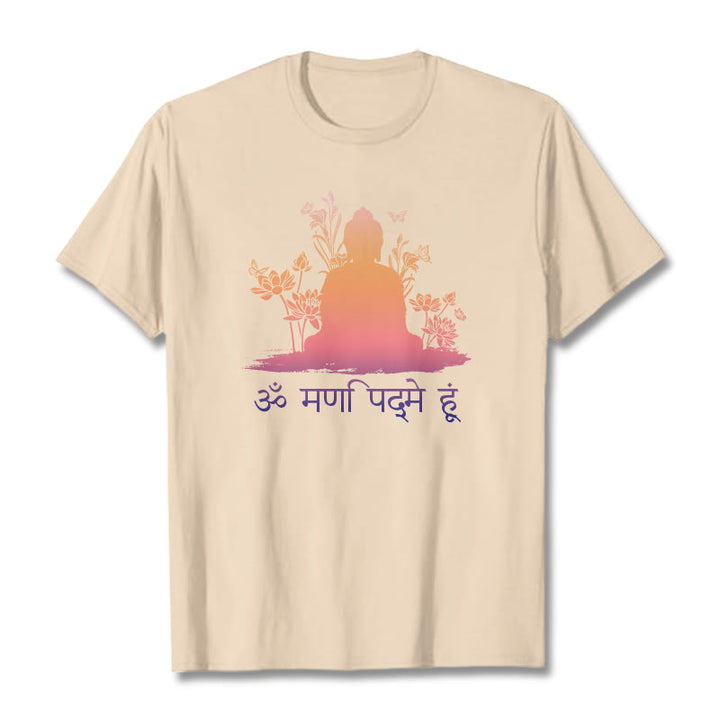 Buddha Stonesサンスクリット語 OM NAMAH SHIVAYA Tee Tシャツ - ビスク - 2XL - image 9