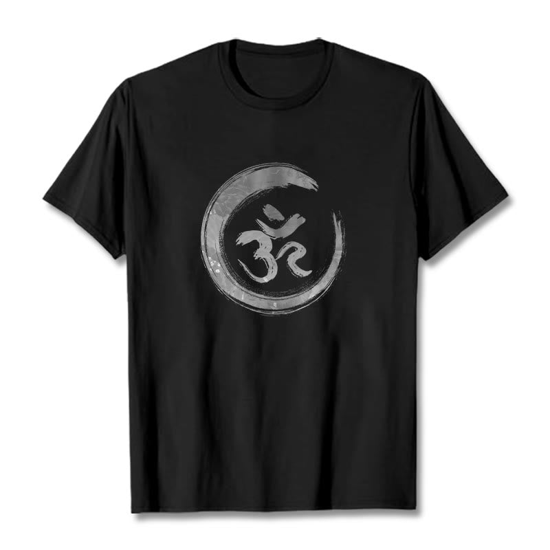 Buddha Stones OM マントラ サンスクリット T シャツ - 黒 - 2XL - image 1