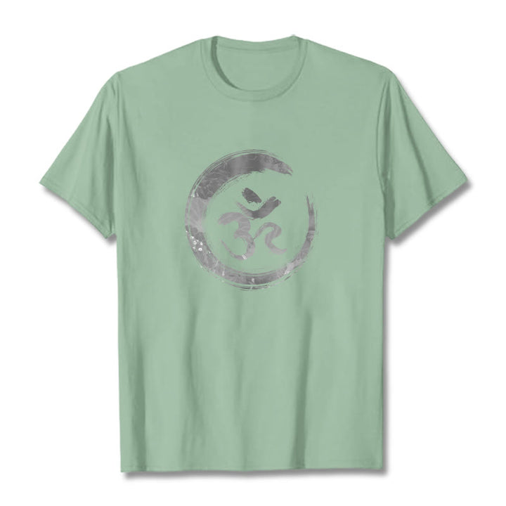 Buddha Stones OM マントラ サンスクリット T シャツ - ペールグリーン - 2XL - image 14
