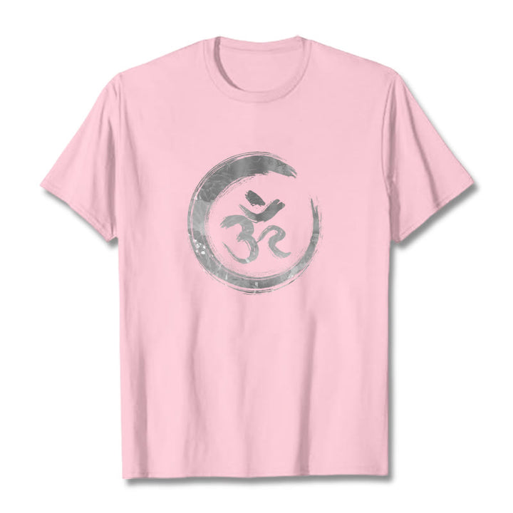 Buddha Stones OM マントラ サンスクリット T シャツ - ライトピンク - 2XL - image 12