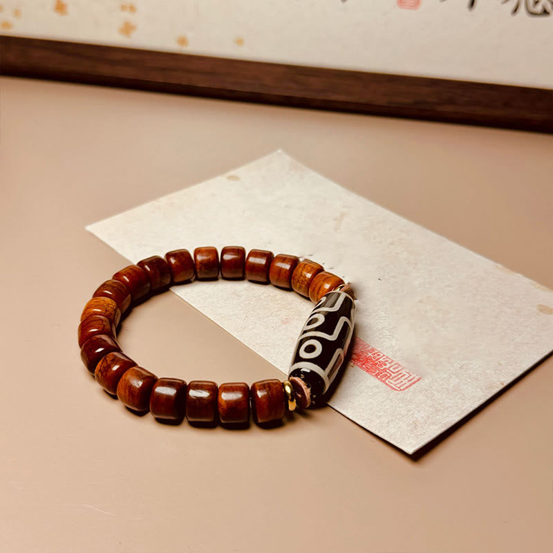 Buddha Stonesチベット骨ビーズ 九眼ビーズ 守護ブレスレット