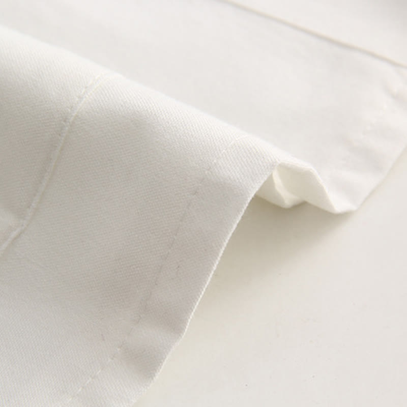 Buddha Stones中国風 カエルボタン 唐装 メンズ 半袖 コットンシャツ ポケット付き - image 7