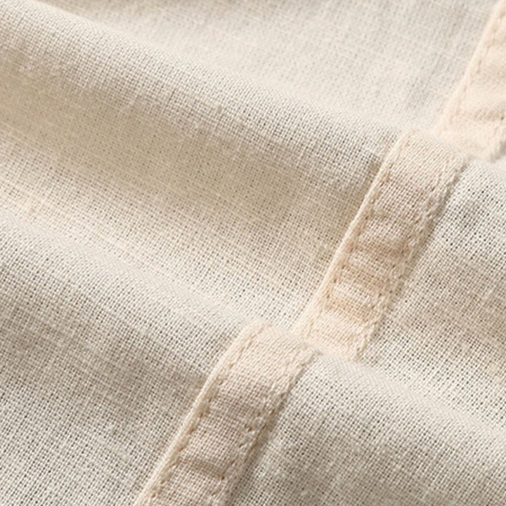 Buddha Stonesサマー メンズ 半袖 ボタンダウン コットンリネンシャツ - image 12