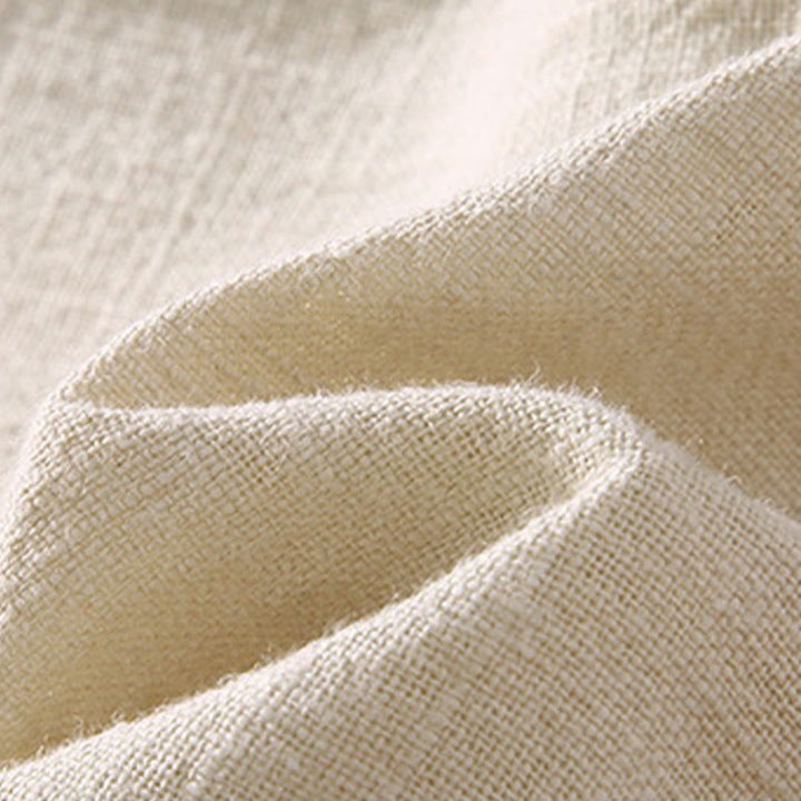 Buddha Stonesメンズ 無地 ラミー リネン ドローストリング クロップドパンツ ポケット付き - image 8