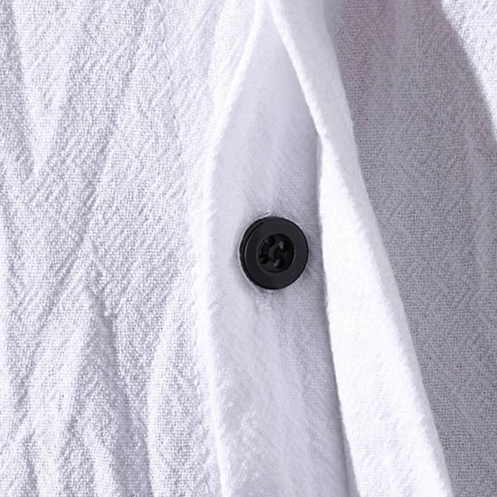 Buddha Stonesサマー メンズ ハーフスリーブ ボタン コットンシャツ - image 9