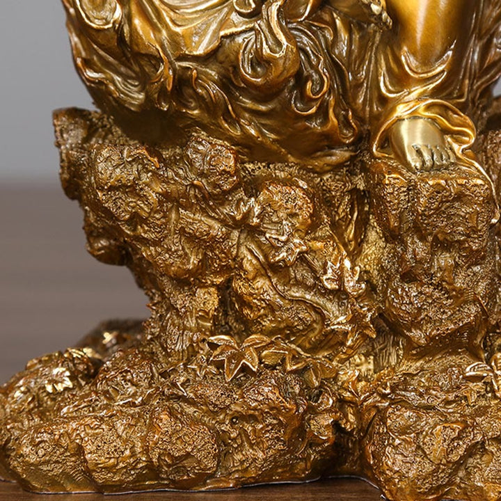 Buddha Stones不動明王 仏像 静寂の銅像 家へのお供え装飾