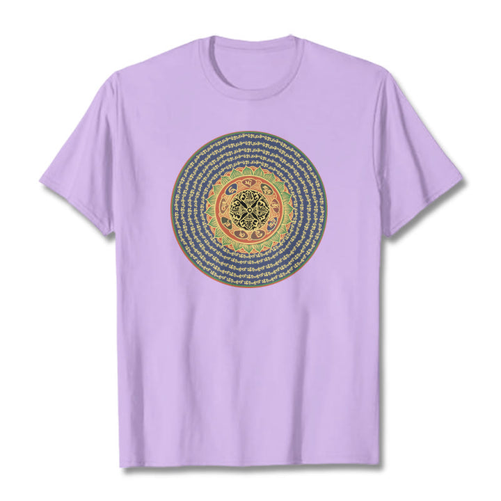 Buddha Stones 108オーム・マニ・パドメ・フムマントラ サンスクリット T シャツ - 梅 - 2XL - image 19