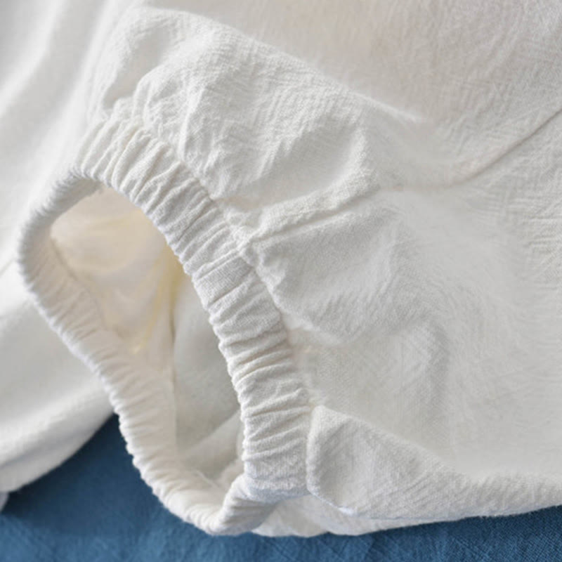 Buddha Stones無地ラミーリネンコットンパンツ ポケット付き - image 32