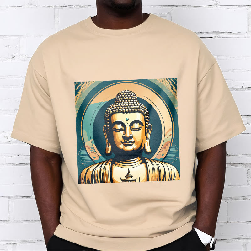 Buddha StonesオーラゴールデンブッダTシャツ - image 9
