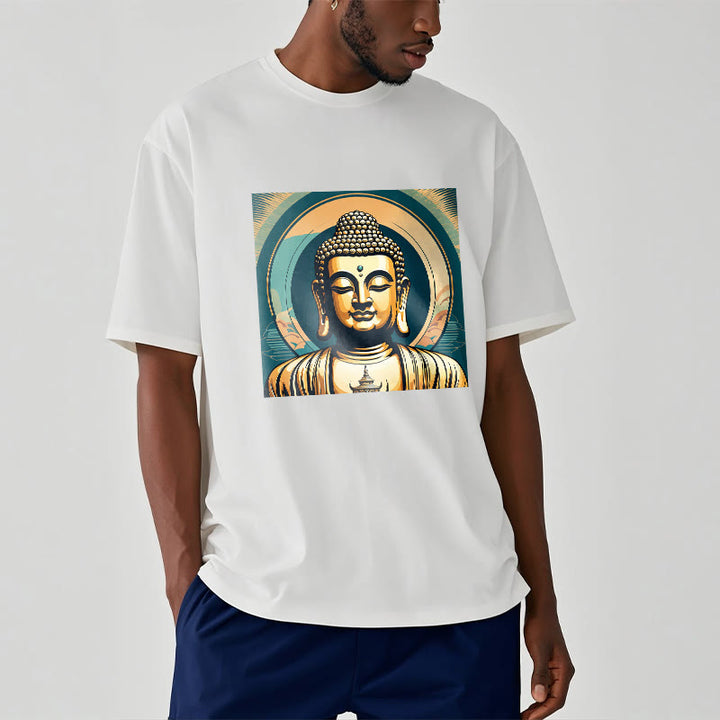 Buddha StonesオーラゴールデンブッダTシャツ - image 6
