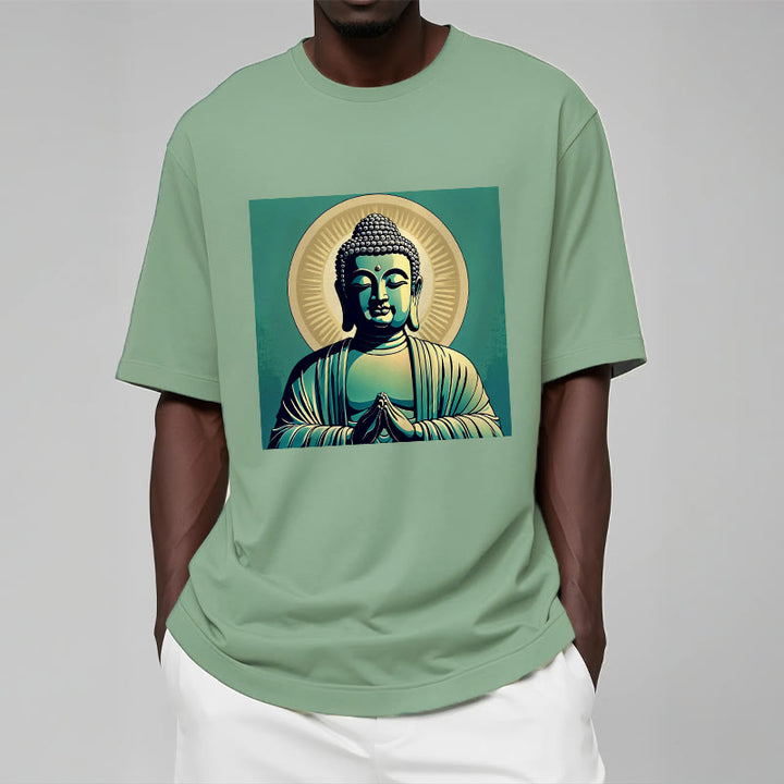 Buddha StonesオーラグリーンブッダTシャツ - image 2