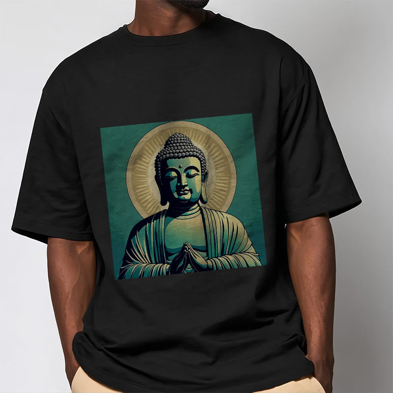 Buddha StonesオーラグリーンブッダTシャツ - image 7