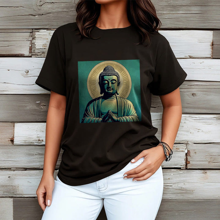 Buddha StonesオーラグリーンブッダTシャツ - image 9