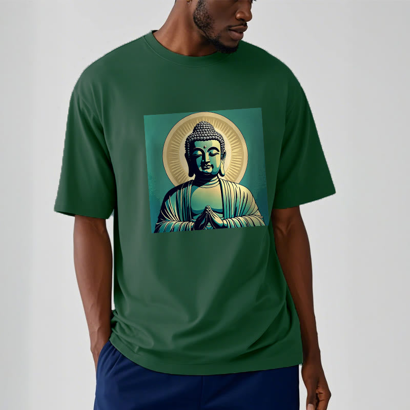 Buddha StonesオーラグリーンブッダTシャツ - image 13