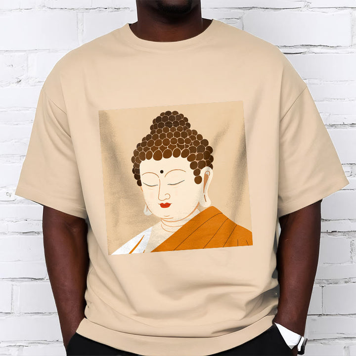 Buddha Stones目を閉じてリラックス 仏陀Tシャツ - image 9