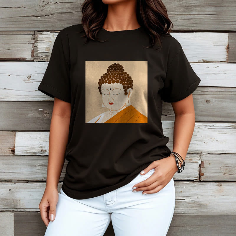 Buddha Stones目を閉じてリラックス 仏陀Tシャツ - image 7