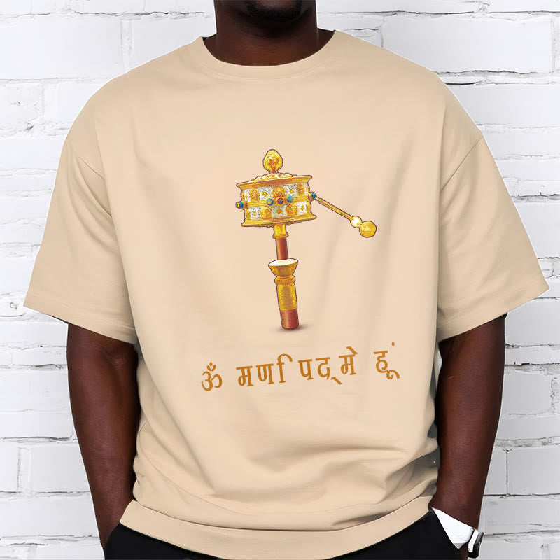 Buddha Stonesサンスクリット語 OM NAMAH SHIVAYA祈祷ホイールTシャツ Tシャツ - image 11