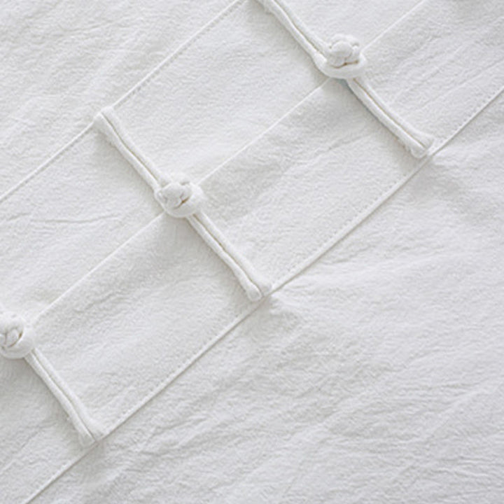 Buddha Stones瞑想カエルボタン唐草長袖シャツパンツメンズスーツ - image 6