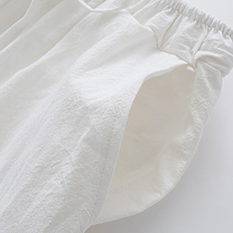 Buddha Stones瞑想カエルボタン唐草長袖シャツパンツメンズスーツ - image 10