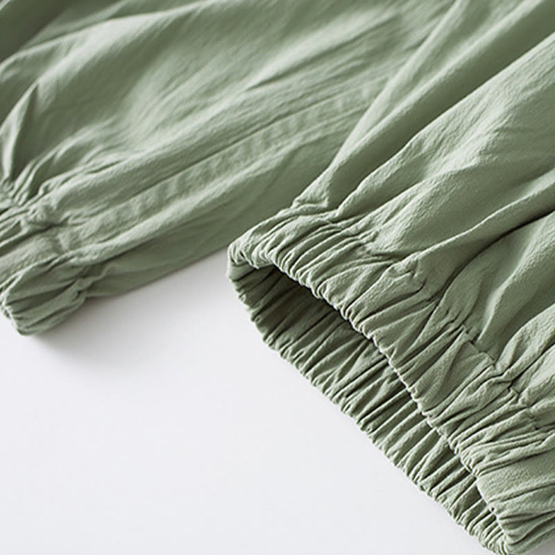 Buddha Stonesフロッグボタン 七分袖シャツパンツ メンズスーツ - image 13