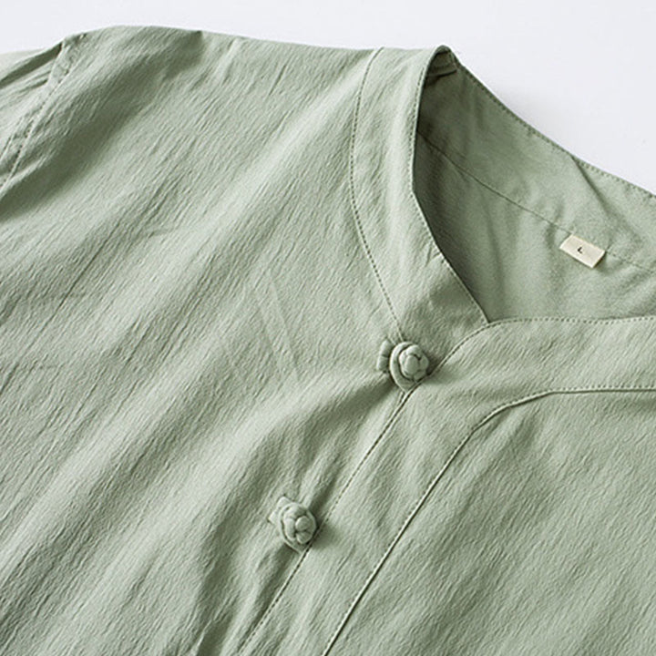 Buddha Stonesフロッグボタン 七分袖シャツパンツ メンズスーツ - image 12