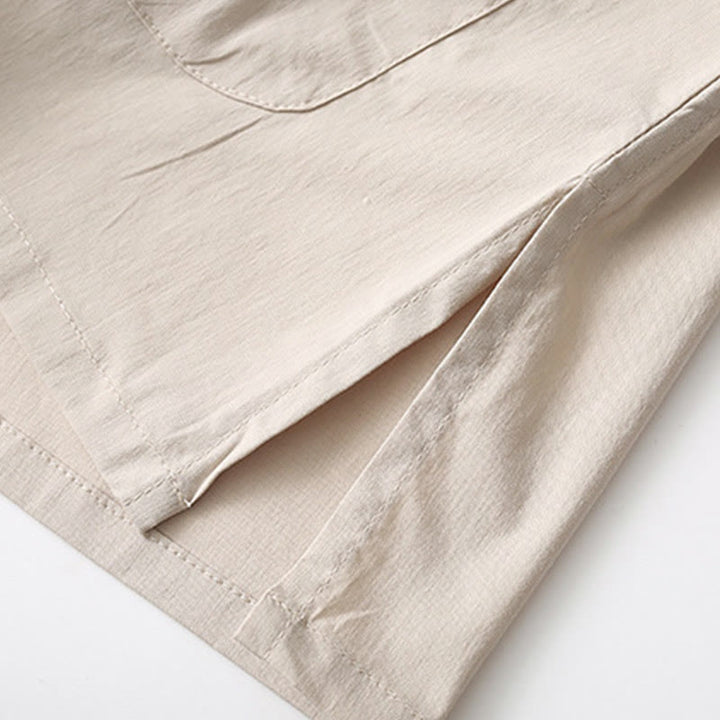 Buddha Stones Tang フロッグボタン 七分袖シャツ ワイドレッグパンツ コットンリネン メンズスーツ