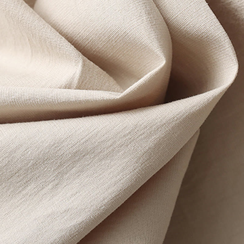 Buddha Stones Tang フロッグボタン 七分袖シャツ ワイドレッグパンツ コットンリネン メンズスーツ